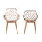 Baxton Studio Ballerina Modern Bohemian Greywashed Rattan and Natural Brown Finished 2-Piece Dining Chair Set 234-2PC-12825-ZORO - alternate 8
